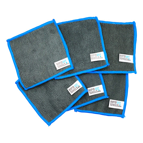 The Micro Rapid Dry Towel six pack - (4x4in / 10x10cm)