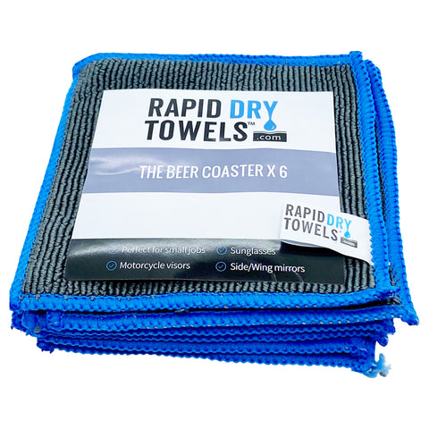 The Micro Rapid Dry Towel six pack - (4x4in / 10x10cm)